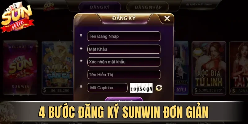 4 bước đăng ký Sunwin đơn giản