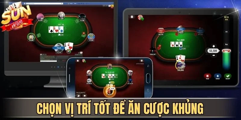 Vị Trí Trong Bàn Poker - Chìa Khóa Hốt Bạc Tại Sunwin 2026 4 Sunwin Chọn vị trí tốt để ăn cược khủng