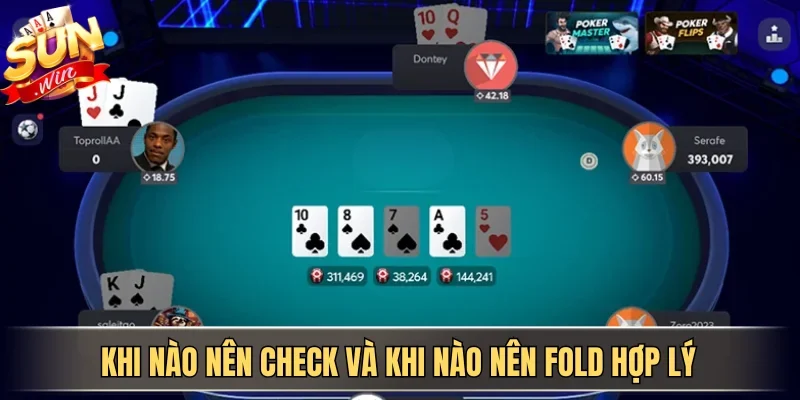 Khi nào nên Check và khi nào nên Fold hợp lý