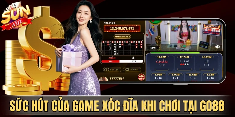 Xóc Đĩa Go88 - Tận Hưởng Game Dân Gian Thưởng Cực Lớn 4 Sunwin Sức hút của game xóc đĩa khi chơi tại Go88